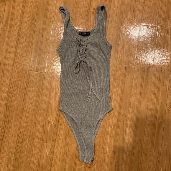SHEIN Tops - Gray Bodysuit SHEIN Tops - Gray Bodysuit